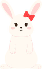 Cute Easter Bunny Character illustration