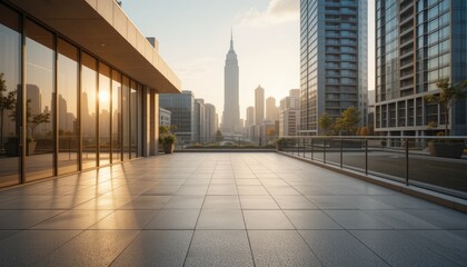 Fototapeta premium Modern Glass Atrium: Architecture, Design, and Natural Light Benefits