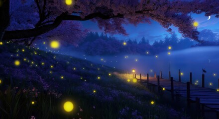 Beautiful cherry blossom background