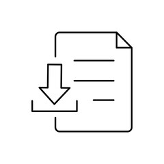 Fototapeta premium File download icon. File download