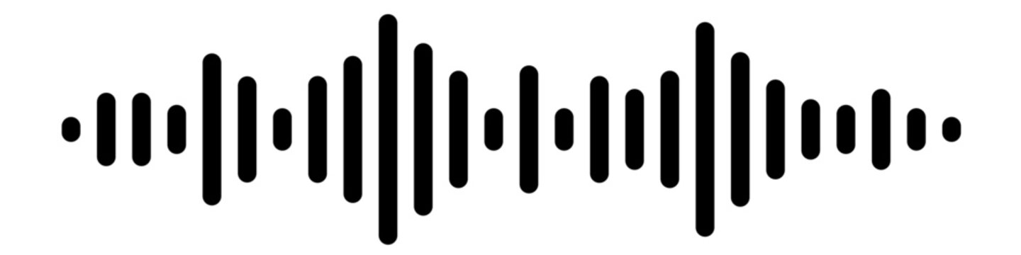 sound wave icon. music wave icon
