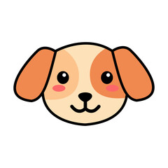 Cute cartoon dog Illustration