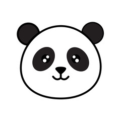 Cute cartoon panda Illustration