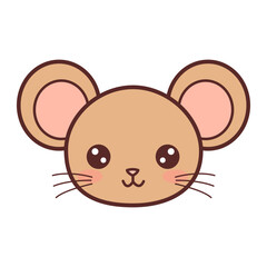 Cute cartoon mouse Illustration