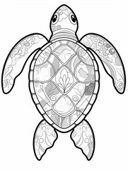 Fototapeta premium coloring page kids