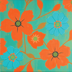 grunge floral background