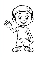 Obraz premium coloring page kids
