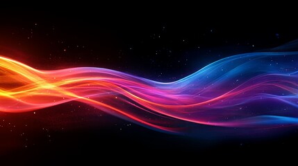 Fototapeta premium Fiber optic background with internet technology elements