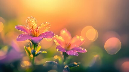 Obraz premium Beautiful colorful wild flowers in Spring.