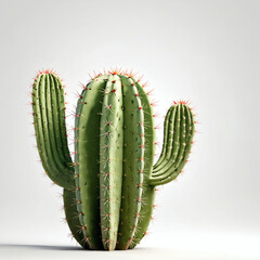 3D image of a cactus,isolated white background