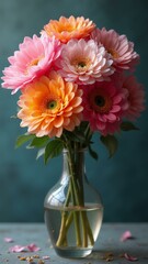   A dreamy floral vase filled with intricately detailed, high-resolution flowers made from various aspirations., ultra detailed, 8k resolution, HDR, professional