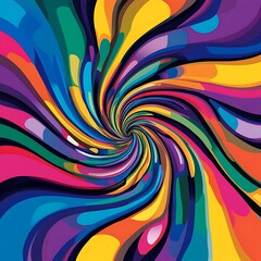 Psychedelic swirl abstract design