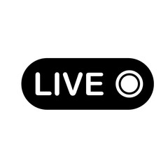 Live Streaming Bubble Interface Icon, Simple Icon Vector Design, best used for presentation, application, web and banner