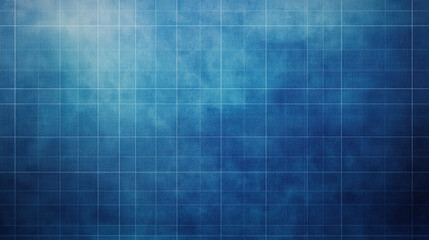 minimalist construction blueprint background featuring soft gradient of blue tones and grid pattern, perfect for design projects