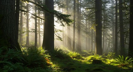 Fototapeta premium Lush Jungle River. 