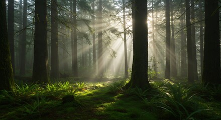 Obraz premium Lush Jungle River. 