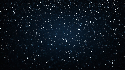 Scattered glowing dots on a dark background