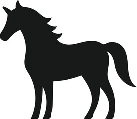Simple Silhouette of a Unicorn