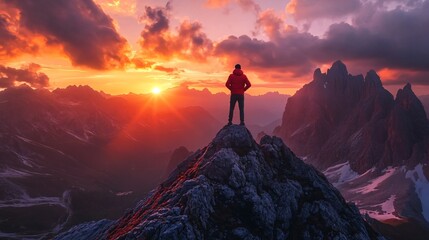 Embrace Sunset's Glorious Glow from Mountaintop Vista