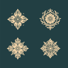 damask set 