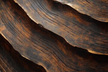 Intricate Wood Grain Patterns Revealing Natural Textures and Organic Growth Rings