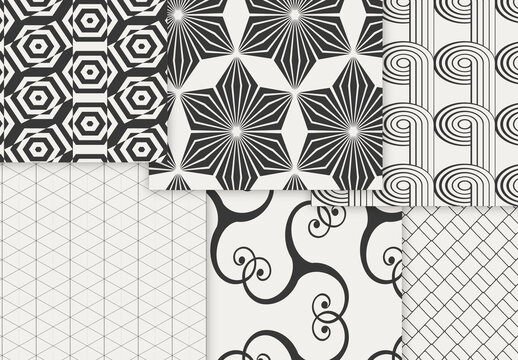 Patterns Simple Geometric Dark on Light Background
