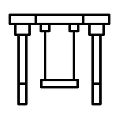 Swing Vector Icon Design Symbol