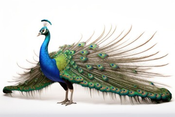 Fototapeta premium Peacock animal bird tail.