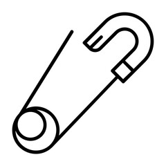 Safety pin Vector Icon Design Symbol