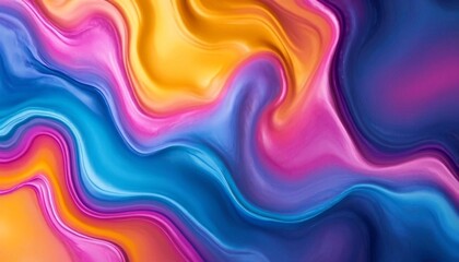 Obraz premium Abstract art of colorful waves.