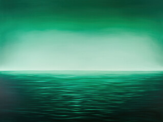 Obraz premium soft gradient of blues and greens creates serene ocean view