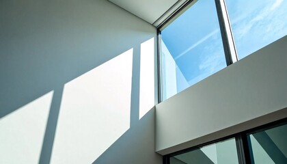 Obraz premium The interior of this building features large windows that allow natural light to enter.
