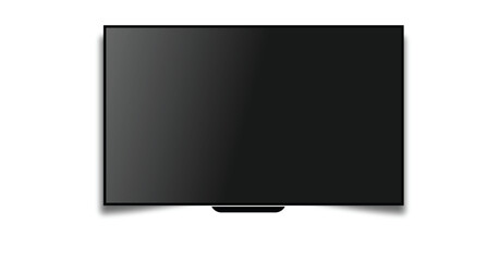 TV flat screen lcd, oled, plasma, realistic illustration,  blank monitor mockup. eps10