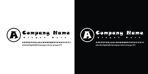 Sleek and Modern Company Logo with Serif Typography for Professional Identity Design