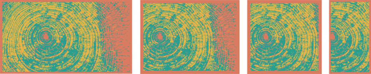 Vector Wood Grain Ring Prints Set – Cross-Section Tree Trunk Backgrounds for Cards and Banners