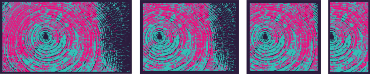 Vector Wood Grain Ring Prints Set – Cross-Section Tree Trunk Backgrounds for Cards and Banners