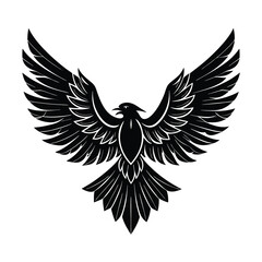 eagle with wings vector illustration