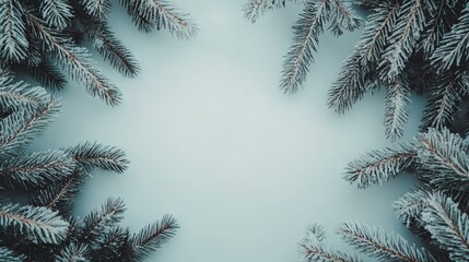 Obraz premium Peaceful White Snow Background for Seasonal Designs and Text Placement