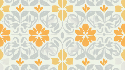 Luxurious brocade with rich and detailed floral repeats in soft pastel tones, featuring intricate symmetrical patterns with golden yellow and muted green hues, evoking vintage elegance