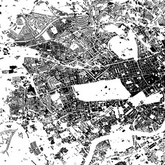 Obraz premium Buildings map of Bayswater Great Britain