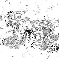 Buildings map of Ipswich Great Britain