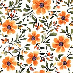 abstract, seamless floral pattern
