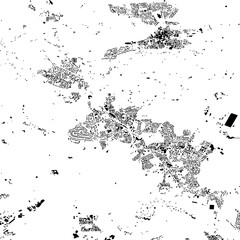 Buildings map of Guiseley Great Britain