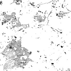 Buildings map of West Molesey Great Britain
