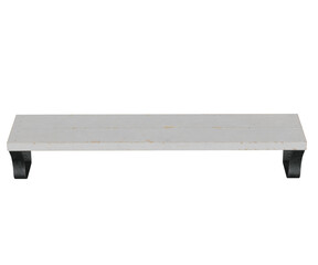 3d rendering wooden wall shelf