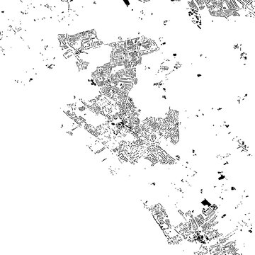 Buildings map of Heswall Great Britain