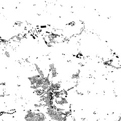 Buildings map of Eastwood Great Britain