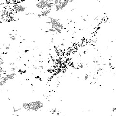 Buildings map of Huddersfield Great Britain