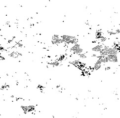 Buildings map of Huyton Great Britain
