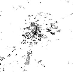 Buildings map of Lincoln Great Britain